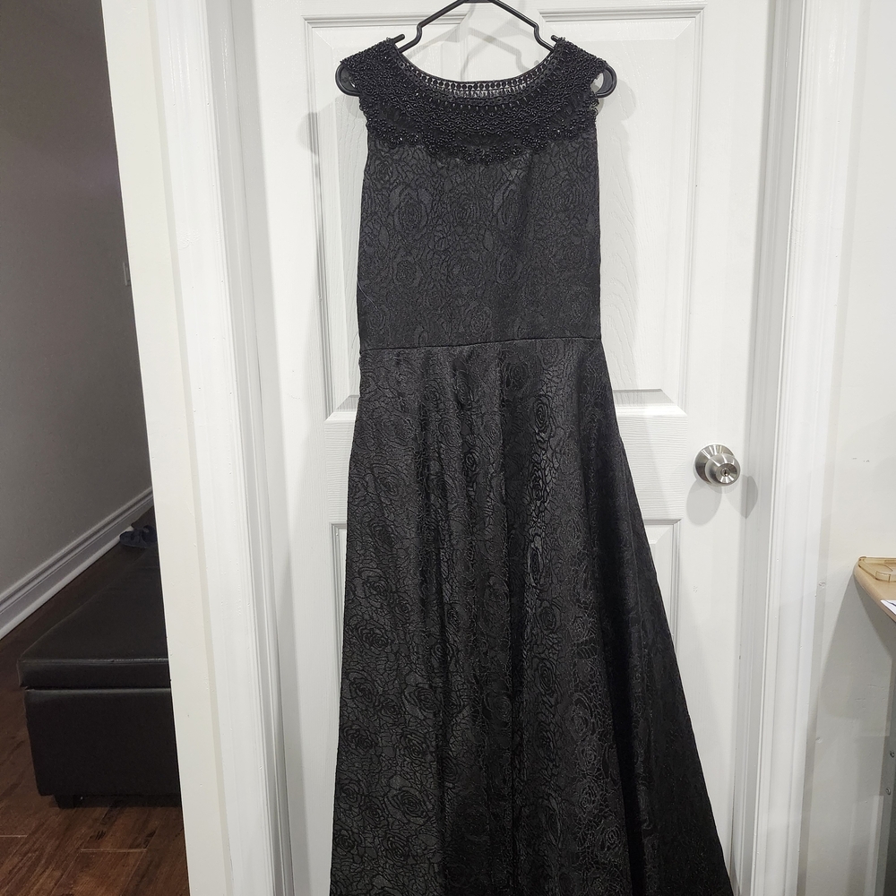 Black Beaded Formal Dress – Prom / Evening Gown